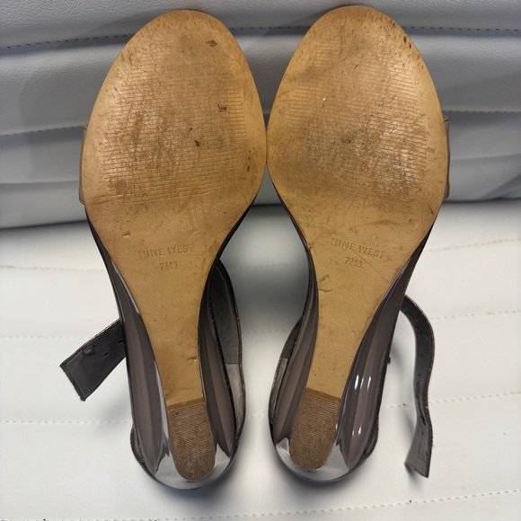 Nine West Elegant Brown Women's Sandals. Size 7.5 - Picture 8 of 10